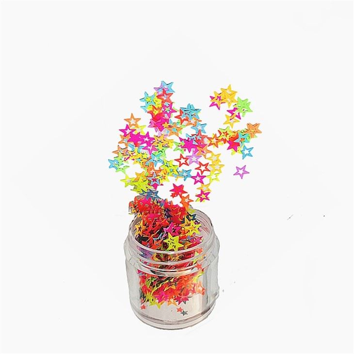 Fluorescent Glitter Different Shape Chunky Nail Glitter