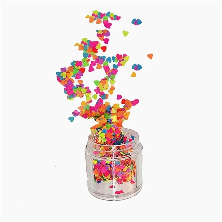 Fluorescent Glitter Different Shape Chunky Nail Glitter
