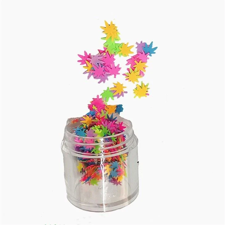 Fluorescent Glitter Different Shape Chunky Nail Glitter