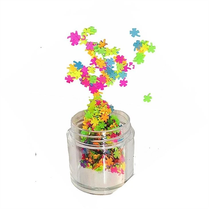Fluorescent Glitter Different Shape Chunky Nail Glitter